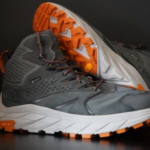 Hoka One One Anacapa Mid GTX Mens Size 12.5D Gore-Tex Gray Hiking Shoes Boots